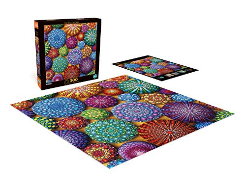 Buffalo Games - Mandala Stones - 300 LARGE Piece Jigsaw Puzzle , White by Buffalo Games