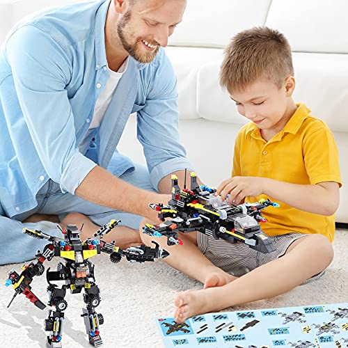 EP EXERCISE N PLAY City Police SWAT Vehicle Set Building Block, 8 + 1 Cool Police Building Toys Includes Patrol Boat Helicopter Creative Gift for Boys Girls Aged 6+, 1006 Pieces (City SWAT) from EP EXERCISE N PLAY