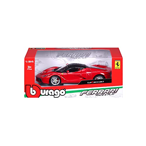 Bburago Ferrari Race and Play LaFerrari 1/24 Scale Diecast Model Vehicle Red by Burago