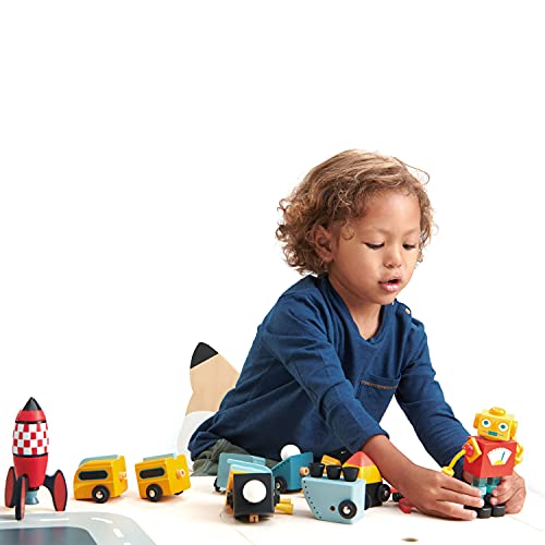 Tender Leaf Toys - Space Race - Mix and Match Space Themed Vehicles Toy Set - Creative Pretend Play for Kids 3+ by Tender Leaf Toys