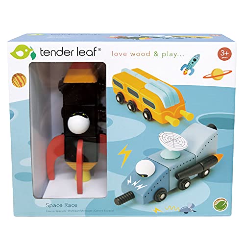 Tender Leaf Toys - Space Race - Mix and Match Space Themed Vehicles Toy Set - Creative Pretend Play for Kids 3+ by Tender Leaf Toys