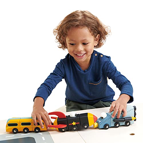 Tender Leaf Toys - Space Race - Mix and Match Space Themed Vehicles Toy Set - Creative Pretend Play for Kids 3+ by Tender Leaf Toys