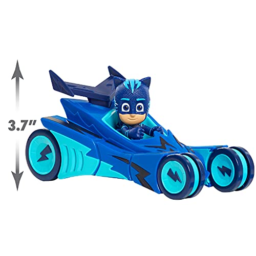 PJ Masks Catboy & Cat-Car, 2-Piece Articulated Action Figure and Vehicle Set, Blue, by Just Play from Just Play