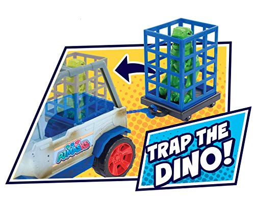 PJ Masks Just Play Dino Trouble Off Roader Rescue Vehicle, Includes Dinosaur and Catboy Figures by Just Play
