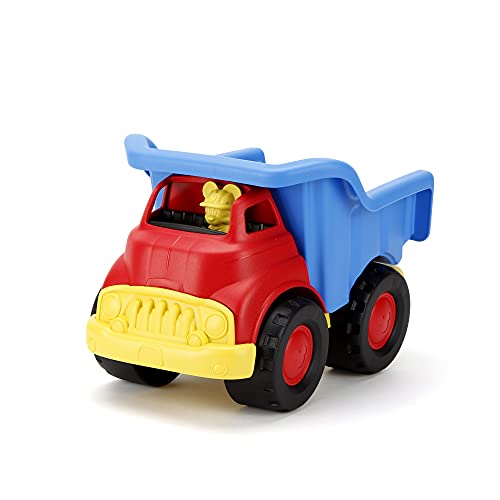 Green Toys Disney Baby Exclusive Mickey Mouse Dump Truck, Red/Blue - Pretend Play, Motor Skills, Kids Toy Vehicle. No BPA, phthalates, PVC. Dishwasher Safe, Recycled Plastic, Made in USA. from Green Toys