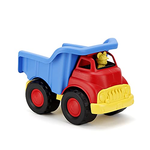 Green Toys Disney Baby Exclusive Mickey Mouse Dump Truck, Red/Blue - Pretend Play, Motor Skills, Kids Toy Vehicle. No BPA, phthalates, PVC. Dishwasher Safe, Recycled Plastic, Made in USA. from Green Toys