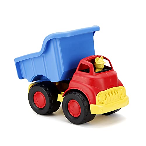 Green Toys Disney Baby Exclusive Mickey Mouse Dump Truck, Red/Blue - Pretend Play, Motor Skills, Kids Toy Vehicle. No BPA, phthalates, PVC. Dishwasher Safe, Recycled Plastic, Made in USA. from Green Toys