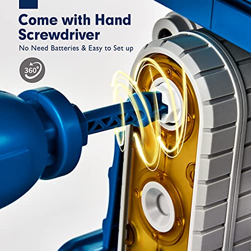 CubicFun Take Apart Robot Toys Vehicle Set 5 in 1 Construction Toys for 5 Year Old Boys STEM Toys Vehicles Transform into Robot for Kids Toys for 6 7 Year Old Boys Kids Building Toys Ages 5+ from CubicFun