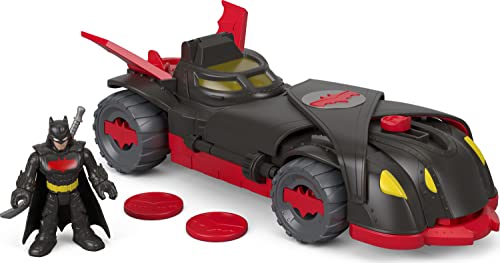 Imaginext DC Super Friends Batman Toy Car, Ninja Armor Batmobile, Transforming Vehicle with Batman Figure & Play Pieces for Preschool Kids from Fisher-Price