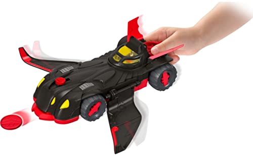 Imaginext DC Super Friends Batman Toy Car, Ninja Armor Batmobile, Transforming Vehicle with Batman Figure & Play Pieces for Preschool Kids from Fisher-Price