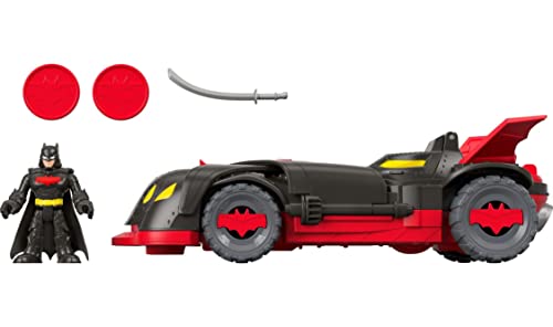 Imaginext DC Super Friends Batman Toy Car, Ninja Armor Batmobile, Transforming Vehicle with Batman Figure & Play Pieces for Preschool Kids from Fisher-Price