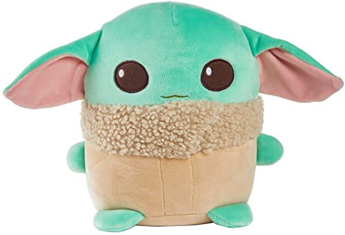 Star Wars Cuutopia 10-inch Grogu Plush, Soft Rounded Pillow Doll Inspired The Mandalorian âThe Childâ Character, Collectible Gift for Kids & Fans Ages 3 Years Old & Up by Mattel