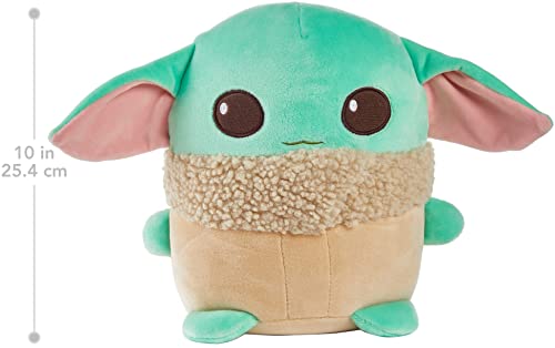 Star Wars Cuutopia 10-inch Grogu Plush, Soft Rounded Pillow Doll Inspired The Mandalorian âThe Childâ Character, Collectible Gift for Kids & Fans Ages 3 Years Old & Up by Mattel