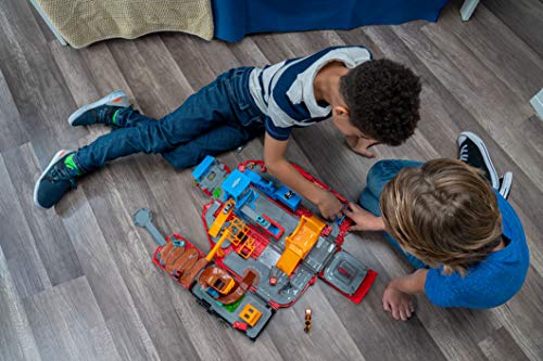 Micro Machines Super Van City Playset - Includes 12 MM Vehicles, Working Bridge, Construction Site, High Rise Building, Drag Strip, Ramps - Collect Them All by Jazwares, LLC