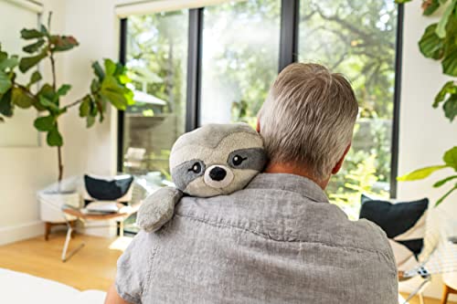 Hugimals Weighted Stuffed Animal for Kids and Adults to Lower Stress - Sam Soothing Plush Sloth from Hugimals