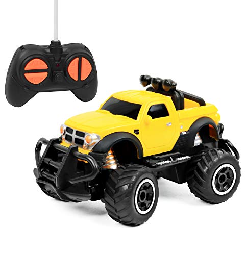 Click N' Play Remote Control Car, Mini Pickup Truck, Rock Crawler Radio Control Vehicle, Brown/a by Click N' Play