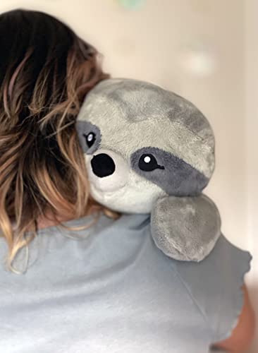 Hugimals Weighted Stuffed Animal for Kids and Adults to Lower Stress - Sam Soothing Plush Sloth from Hugimals
