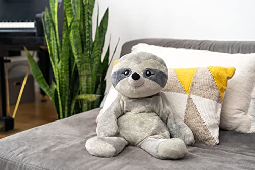 Hugimals Weighted Stuffed Animal for Kids and Adults to Lower Stress - Sam Soothing Plush Sloth from Hugimals