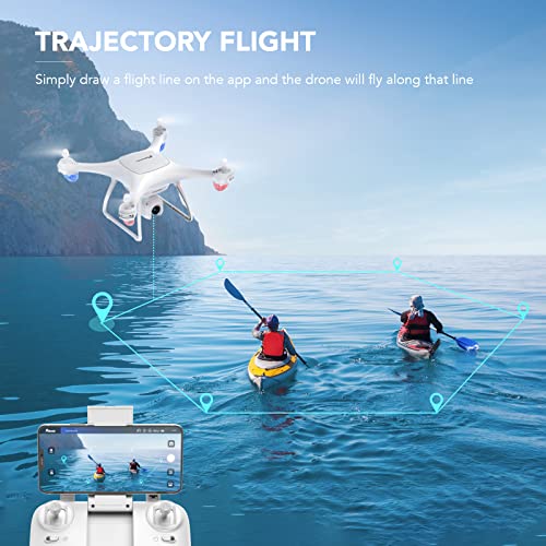 Potensic Upgraded P5 Drone with 2.7K Camera for Adults and Beginners, FPV Quadcopter Helicopter with Gravity Sensor, Trajectory Flight and 3D Flip, Altitude Hold, Headless Mode, 40 Mins Flight Time from Potensic