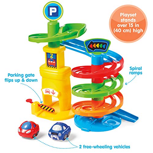 Kidoozie Park ân Roll Garage, Toy Playset with Vehicles for Toddlers 18 Months and Older (G02614) from Epoch Everlasting Play LLC
