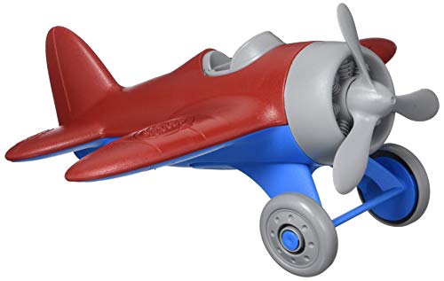 Green Toys Airplane, Red/Blue CB - Pretend Play, Motor Skills, Kids Flying Toy Vehicle. No BPA, phthalates, PVC. Dishwasher Safe, Recycled Plastic, Made in USA. by Green Toys