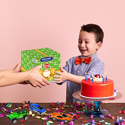 Tcvents 24 Pack Mini Plastic Vehicles & Trucks & Race Car Toys Set for Kids Toddlers Boys Girls, Ambulances/Fire Trucks/Race Cars/ Off-Road Vehicle Cars Toy Play Set for Party Favors Cake Topper by Tcvents