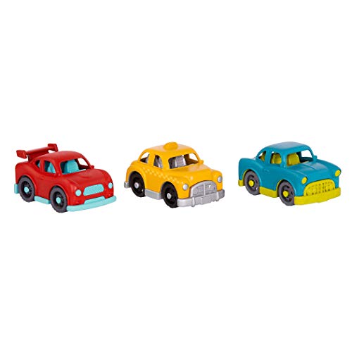 Wonder Wheels by Battat â Toy Cars â Set of 6 Mini Vehicles â Racer, Pick-Up Truck, Police Car, Taxi, Retro Car, 4x4 â Cars for Toddlers, Kids â 1 Year +, Multicolor (VE1037Z) from Branford Ltd.