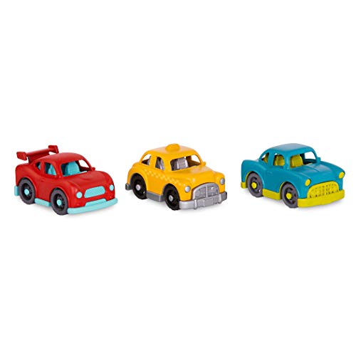 Wonder Wheels by Battat â Toy Cars â Set of 6 Mini Vehicles â Racer, Pick-Up Truck, Police Car, Taxi, Retro Car, 4x4 â Cars for Toddlers, Kids â 1 Year +, Multicolor (VE1037Z) from Branford Ltd.