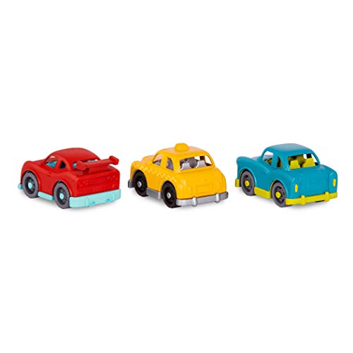 Wonder Wheels by Battat â Toy Cars â Set of 6 Mini Vehicles â Racer, Pick-Up Truck, Police Car, Taxi, Retro Car, 4x4 â Cars for Toddlers, Kids â 1 Year +, Multicolor (VE1037Z) from Branford Ltd.
