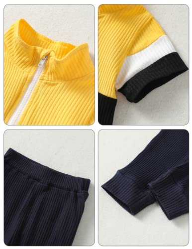 NZRVAWS 6 Month Boy Clothes Infant Baby Boy Summer Outifit 12 Month Yellow T-Shirt+Pants 2 Piece Boy Clothing by 