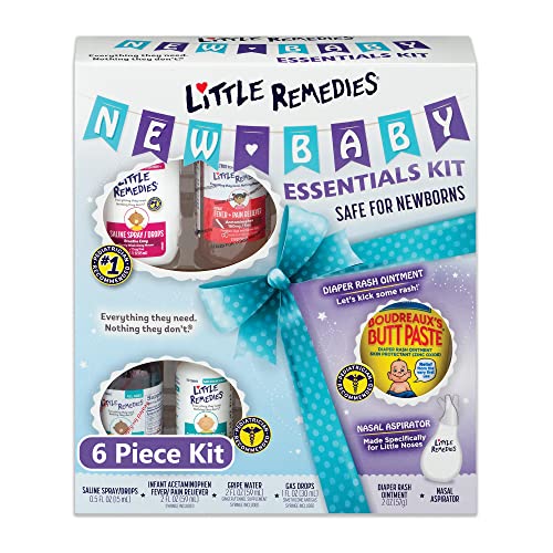 Little Remedies New Baby Essentials Kit, 6 Piece Kit for Baby's Nose and Tummy by Prestige Consumer Healthcare