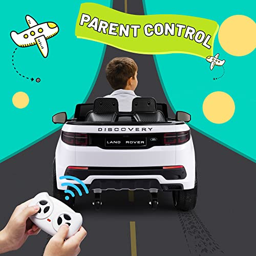 TEOAYEAH 12V Lithium Battery Powered Licensed Land-Rover Electric Car for Kids, Longer Playtime, Parent Remote Control Ride on Car, Wireless Music, Luxury Ride on Toys from TEOAYEAH