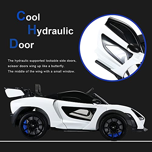Track Seven 12V Kids Electric Ride On Car,McLaren Electric Car for Kids,12V Ride On Toys Car,Battery Powered Electric Vehicles,Remote Control,USB,Kids Motorized Vehicles,Toddler Car by Track Seven