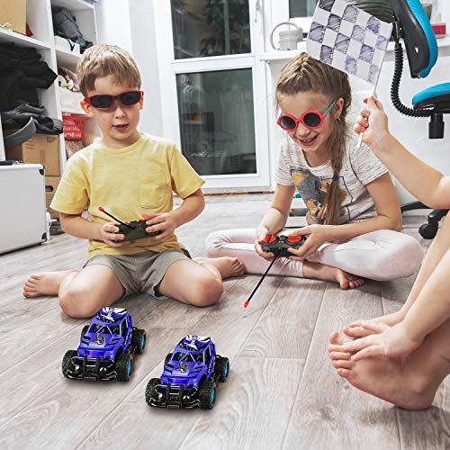 Remote Control Car for Kids - Durable Non-Slip Off-Road Shockproof High Speed RC Racing Car - All Terrain Eletronic RC Car Toy Gifts for 3 4 5 6 7 8 Year Old Boys Girls Teens (Dark Blue) from GaHoo