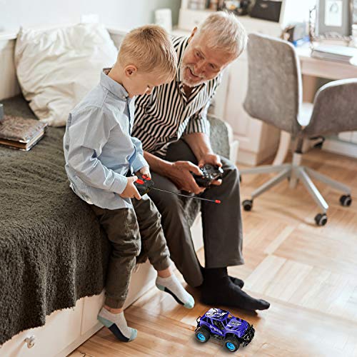Remote Control Car for Kids - Durable Non-Slip Off-Road Shockproof High Speed RC Racing Car - All Terrain Eletronic RC Car Toy Gifts for 3 4 5 6 7 8 Year Old Boys Girls Teens (Dark Blue) from GaHoo