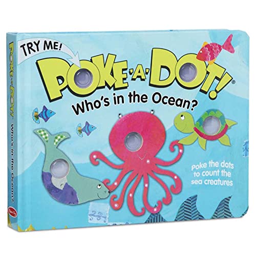 Melissa & Doug Children's Book - Poke-a-Dot: Whoâs in the Ocean (Board Book with Buttons to Pop) by Melissa & Doug