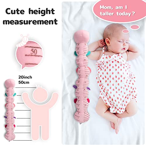 Sumobaby Infant Baby Musical Stuffed Animal Activity Soft Toys with Multi-Sensory Crinkle, Rattle and Textures, for Tummy Time Newborn 0-3-6-12 Months Girls, Caterpillar, Pink by Sumobaby