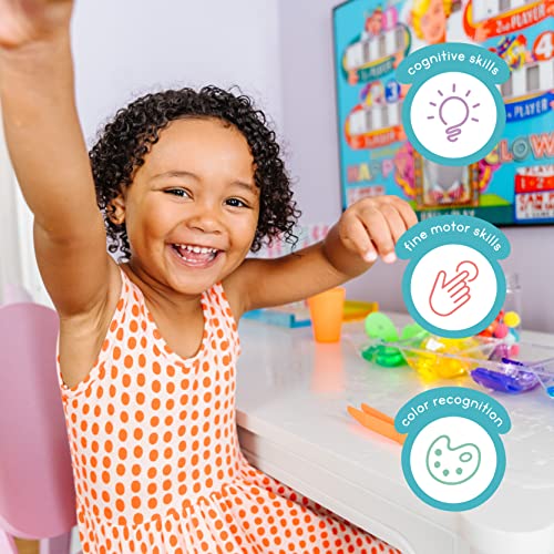 Glo Pals Party Pal Water-Activated Bath Toy with 6 Reusable Light-Up Cubes for Sensory Play from Glo Pals