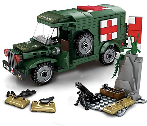 General Jim's Army Toys - Building Blocks - Army Ambulance Building Blocks Toy Play Set Military Vehicle Toys for Adults and Children by General Jim's