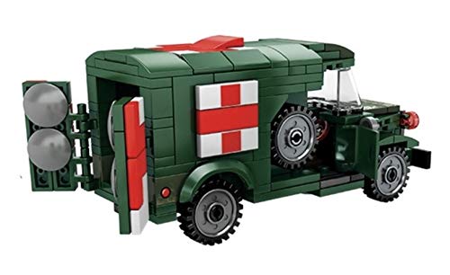 General Jim's Army Toys - Building Blocks - Army Ambulance Building Blocks Toy Play Set Military Vehicle Toys for Adults and Children by General Jim's