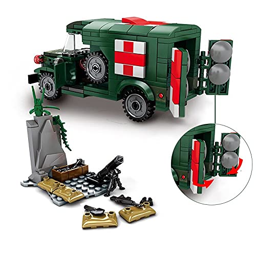 General Jim's Army Toys - Building Blocks - Army Ambulance Building Blocks Toy Play Set Military Vehicle Toys for Adults and Children by General Jim's