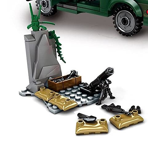General Jim's Army Toys - Building Blocks - Army Ambulance Building Blocks Toy Play Set Military Vehicle Toys for Adults and Children by General Jim's