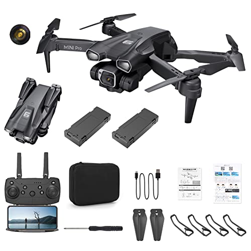 New H66 Aerial Drone, 4k Professional Hd Camera Drone For Adult, Long Endurance Folding Remote Control Aircraft With Wifi Fpv Live Video, Single Lens With Storage Bag, Trajectory Flight, App Control (Black B) from New H66 Aerial Drone_FYH0302908pm