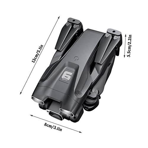 New H66 Aerial Drone, 4k Professional Hd Camera Drone For Adult, Long Endurance Folding Remote Control Aircraft With Wifi Fpv Live Video, Single Lens With Storage Bag, Trajectory Flight, App Control (Black B) from New H66 Aerial Drone_FYH0302908pm