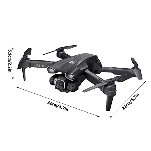 New H66 Aerial Drone, 4k Professional Hd Camera Drone For Adult, Long Endurance Folding Remote Control Aircraft With Wifi Fpv Live Video, Single Lens With Storage Bag, Trajectory Flight, App Control (Black B) from New H66 Aerial Drone_FYH0302908pm