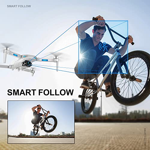 HHD Drones with Camera for Adults 4k, Easy GPS Quadcopter for Beginner with 40 mins Flight Time, 5G FPV Transmission, Auto Return Home, Follow Me, 2 Batteries from HHD