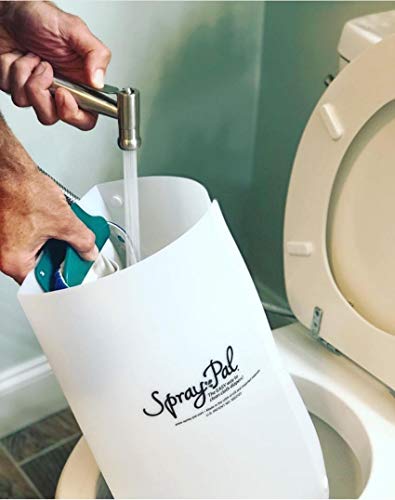 Spray Pal - Original Cloth Diaper Sprayer Splatter Shield - Pre-Rinse Messy Laundry with Diaper Sprayer or Hand Held Bidet - Prevent Mess The Easy Way by Spray Pal
