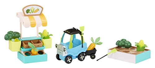 Little Tikes Letâs Go Cozy Coupe Farmers Market Playset with Push and Play Vehicle for Tabletop or Floor Car Fun for Toddlers, Boys, Girls 3+ Years by MGA Entertainment