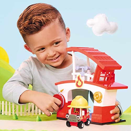 Letâs Go Cozy Coupeâ¢ Fire Station Playset with Fire Truck Mini Push and Play Vehicle for Tabletop or Floor Push Play Car Fun for Toddlers, Boys, Girls 3+ Years from MGA Entertainment
