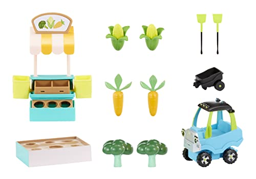 Little Tikes Letâs Go Cozy Coupe Farmers Market Playset with Push and Play Vehicle for Tabletop or Floor Car Fun for Toddlers, Boys, Girls 3+ Years by MGA Entertainment